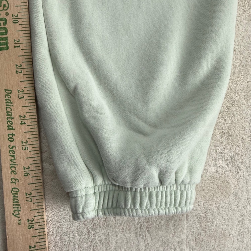 Aritzia Sweatfleece Mega Cargo Sweatpants Sage Green M Cozy Premium - Picture 4 of 8